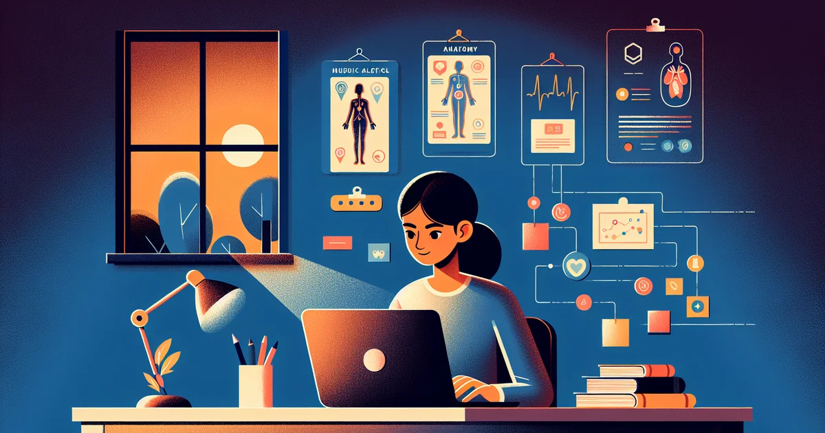 AI-powered medical education technology interface