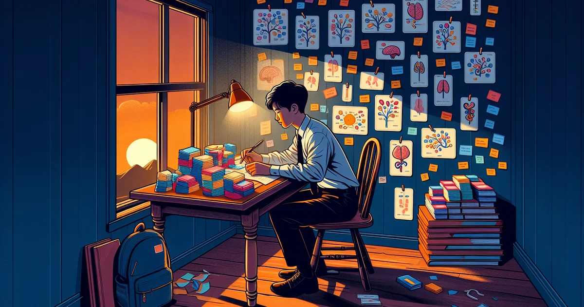 Advanced flashcard and memory techniques for medical students