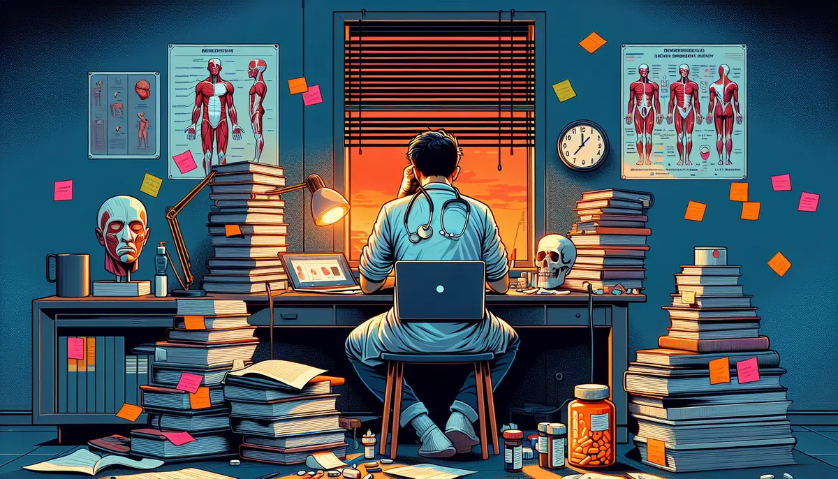 Illustration for Cramming in Med School: An Impending Setback